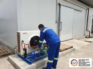 Fabrikasi Mesin Outdoor CDU Cold Storage Custom